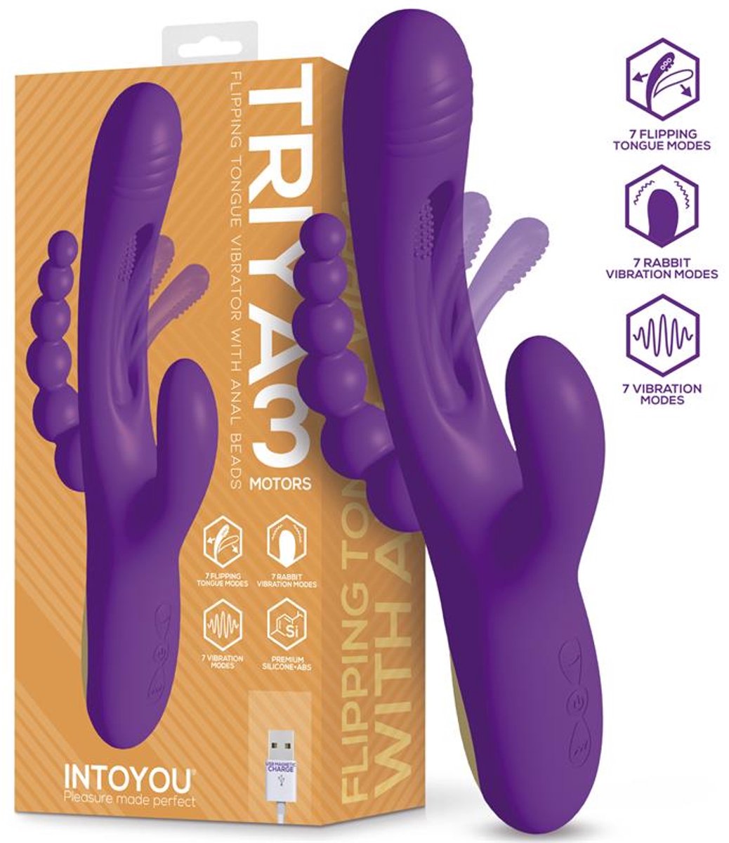 INTOYOU Triya Vibe With Flipping Tongue And Anal Beads