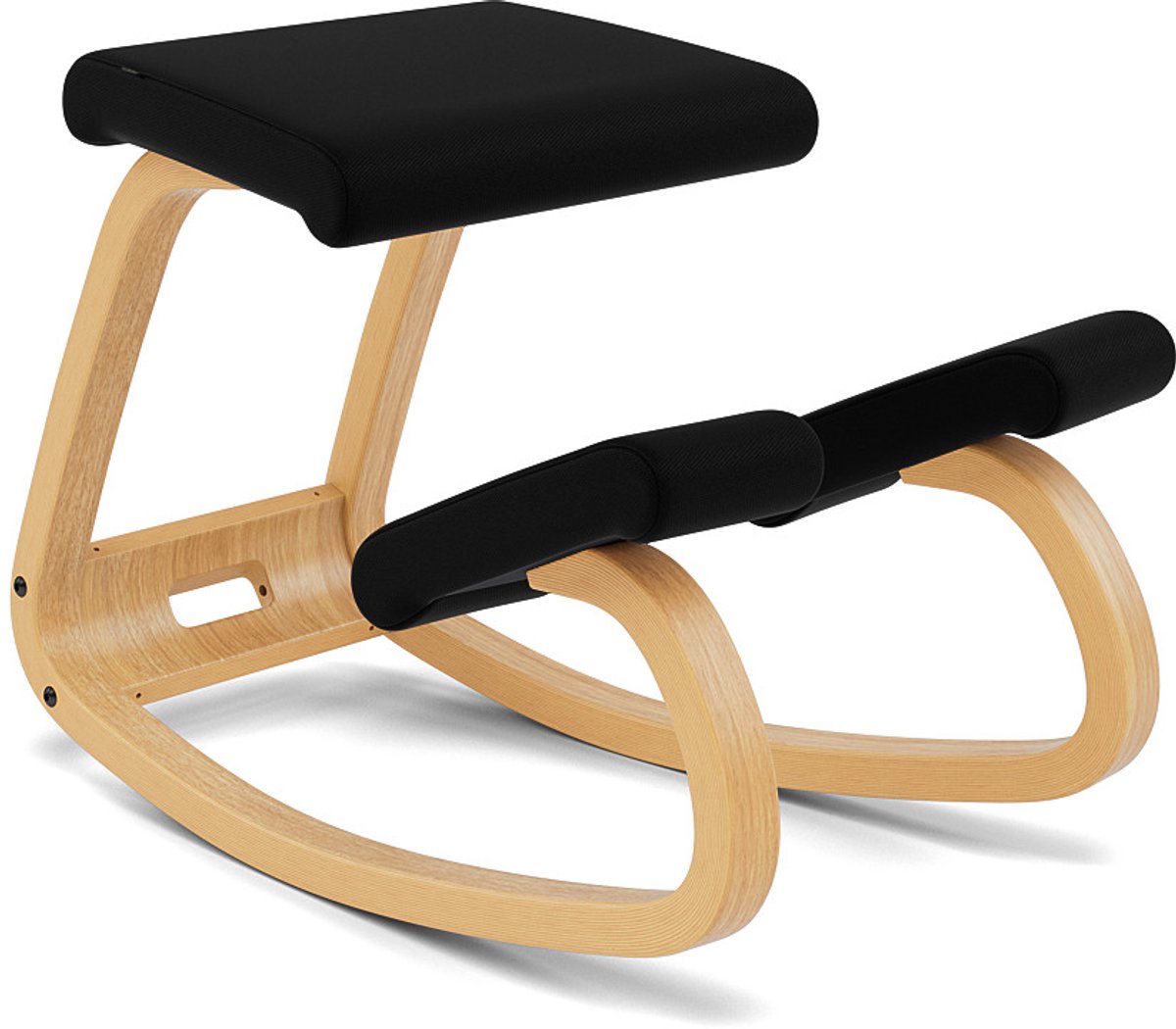 Varier Stokke Variable balans kniestoel Zwart/Lichtbruin Tonal
