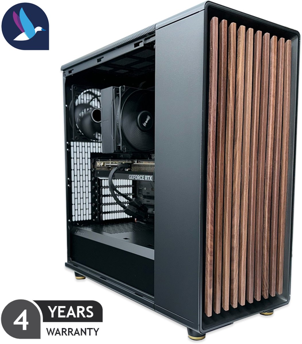 Fractal Design North Gaming PC - AMD Ryzen 7 9800X3D - NVIDIA RTX 5070 - 32 GB RAM - 1 TB SSD - WiFi - BT