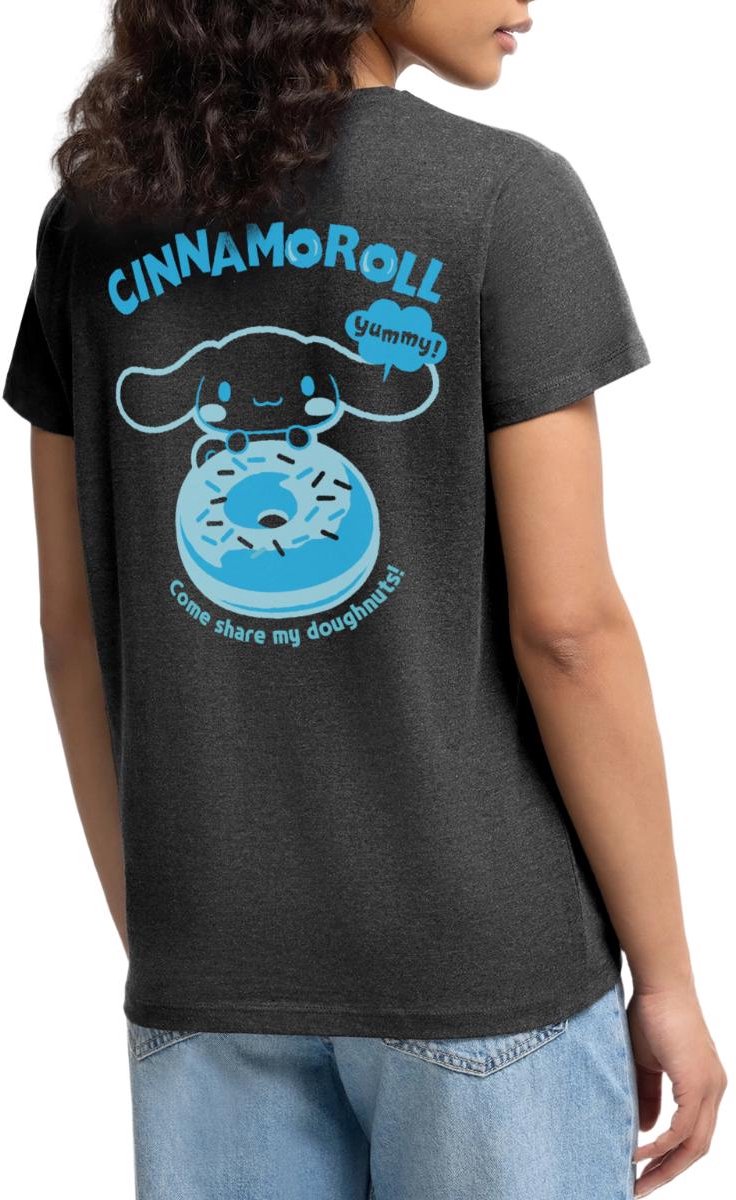 Cinnamoroll Come Share My Doughnuts! Premium T Shirt Dames