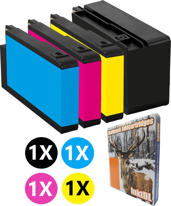 Cartouches d'encre 4X compatibles avec HP 953XL - OfficeJet Pro 7720 - 7740 - 8210 - 8710 - 8715 - 8720 - 8725 - 8730 - 8640 - 3HZ52AE