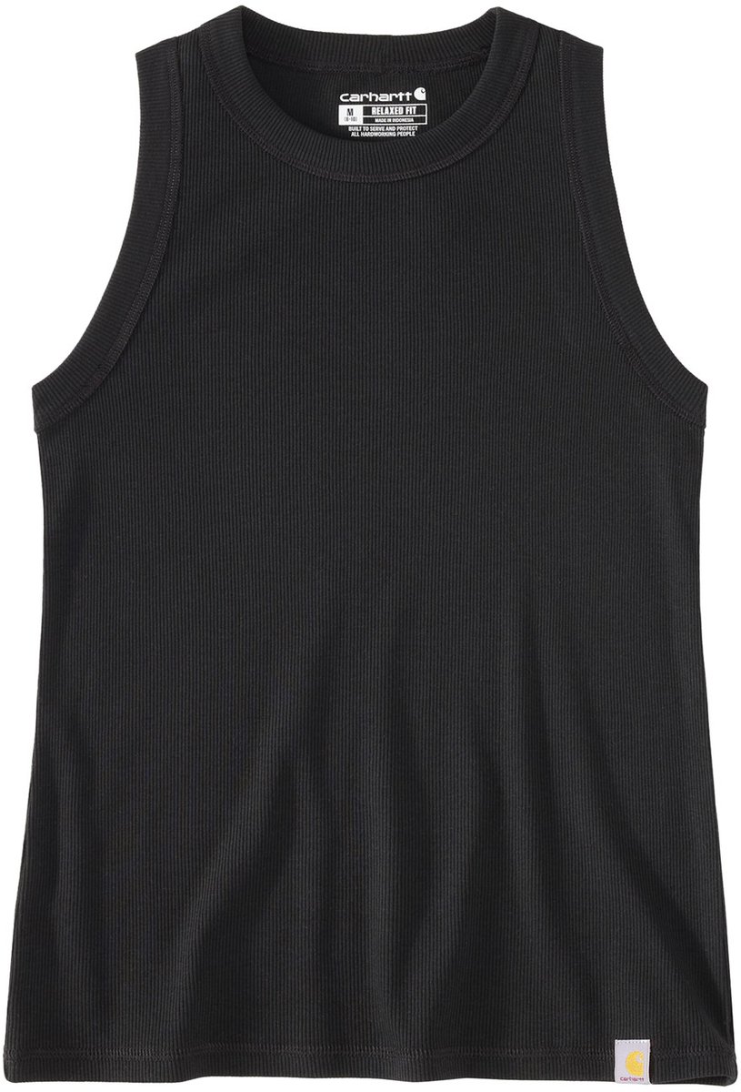 Carhartt Damen Tank Top Zellulosefaser Series Fitted Ribbed 107481 -L Zwart