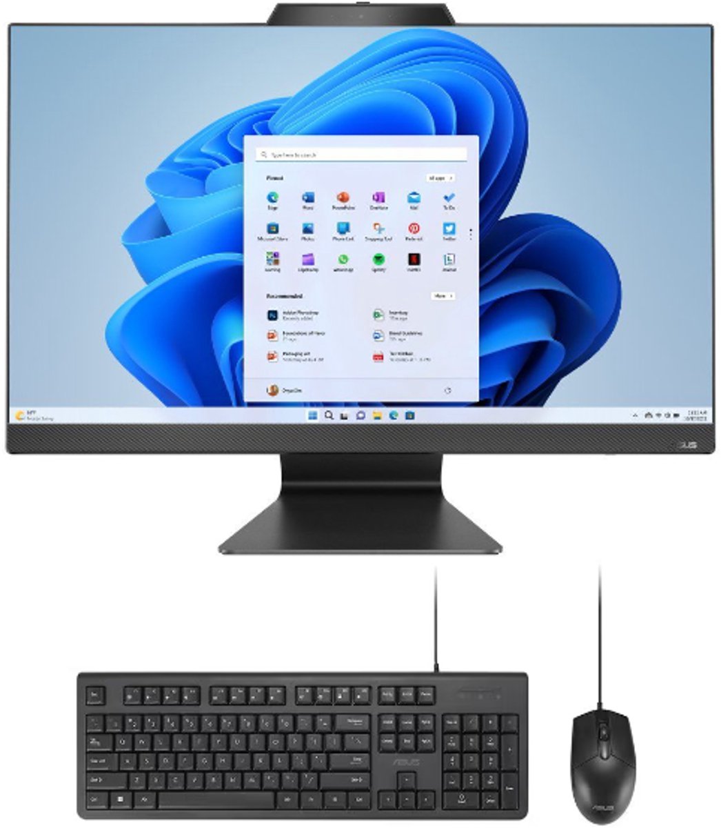 ASUS All-In-One | M3702 - 27" FHD IPS - Ryzen 5-7520U - 16GB DDR5 - 512GB M.2 SSD - Windows 11 Pro - Incl. Muis + Toetsenbord
