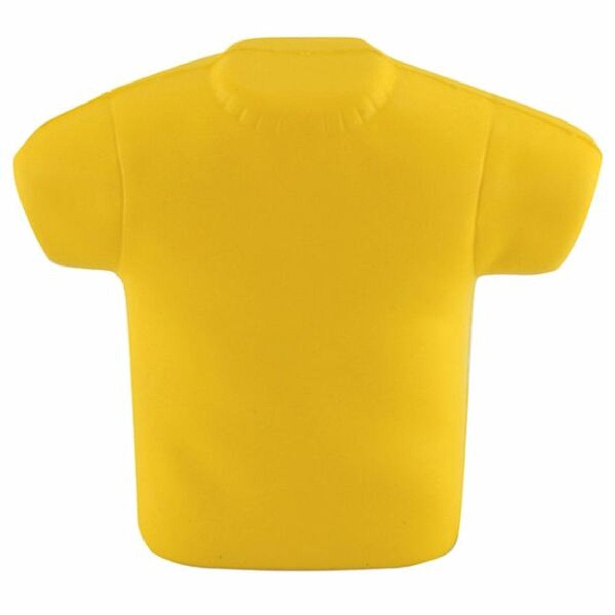 20 stuks Zachte stressbal van PU schuim in de vorm van een T-shirt, kleur geel