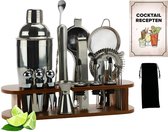 Cocktailset 32-delig SKY FISH – Alles Voor De Thuisbar – Shakers, Zeef, Jigger, Lepels En Accessoires In Roségoud Roestvrij Staal Bar Gereedschap