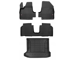 Frogum ProLine Luxe Voordeelset - Premium Automatenset + Kofferbakmat - Geschikt voor Hyundai Ioniq 5 (vanaf 2021) - TPE Rubber - Geurloos - Zwart