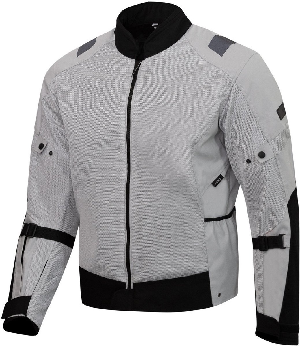 Merlin Taos Air Mesh Stretch Light Grijs Zwart Textiele Motorjas - Jas