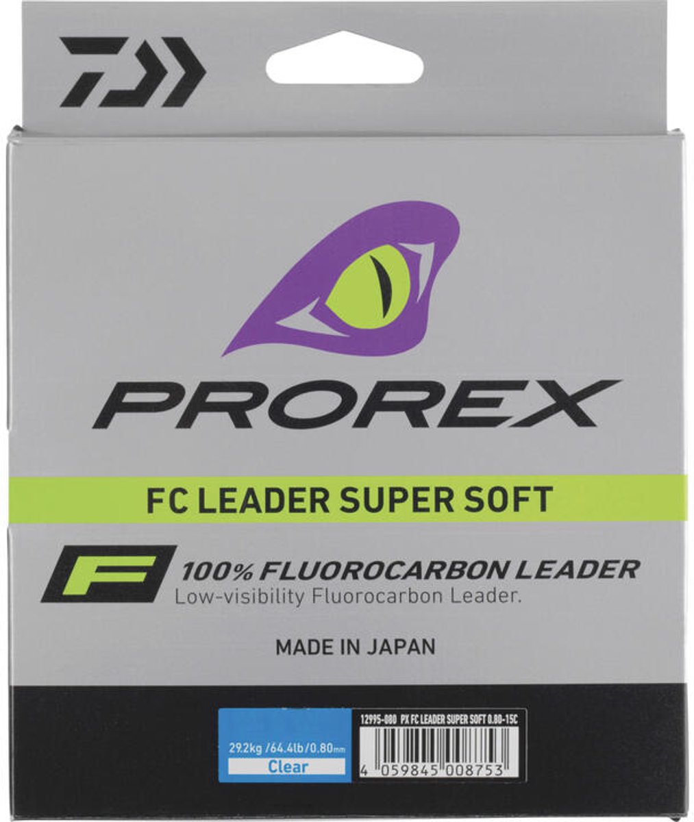 Prorex Fluorocarbon Leader Super Soft | 15m 0.70mm Clear
