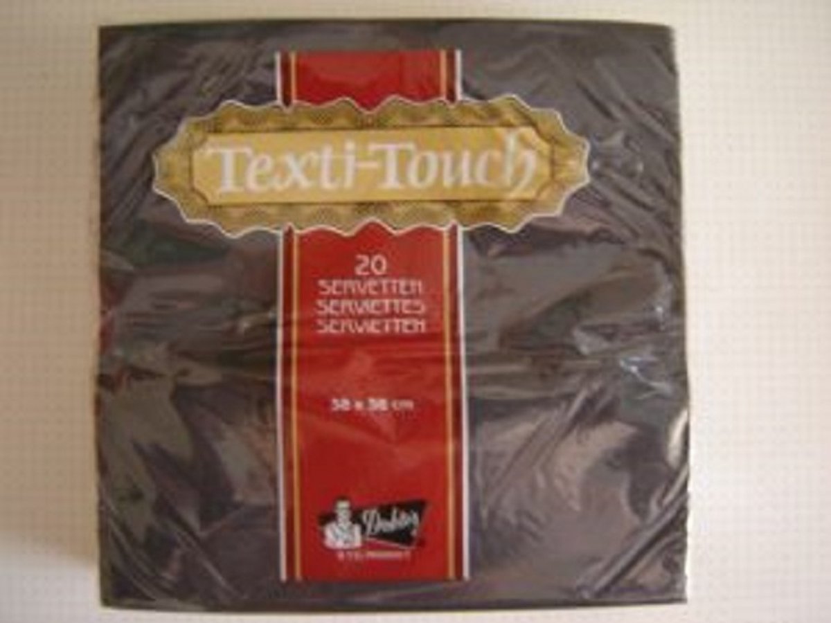 Servetten zwart,38 x 38,3 laags (40st.)
