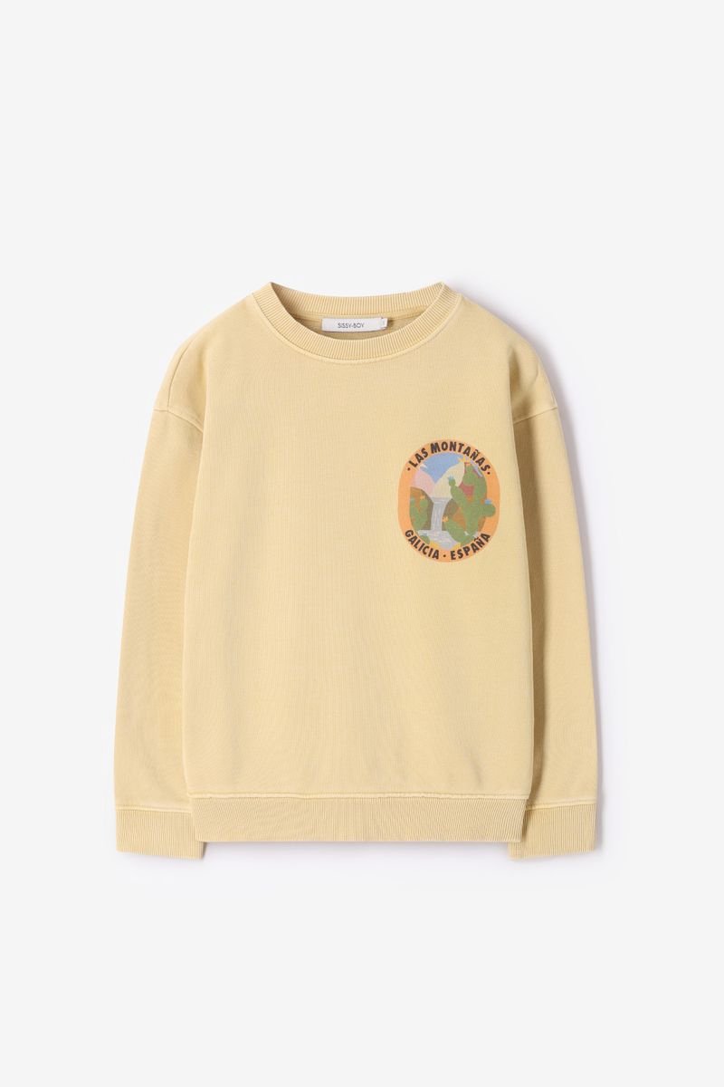 Sissy-Boy - Gele sweater met artwork