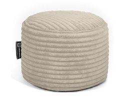 Casacomfy Poeffie - Poef - Rond - Corduroy - Ø 45 cm - Beige