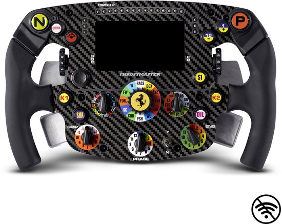 Thrustmaster FORMULA WHEEL ADD-ON FERRARI SF1000 EDITION-WO - voor PS5, PS4, PC - F1 Replicastuur - Geavanceerd LED-display