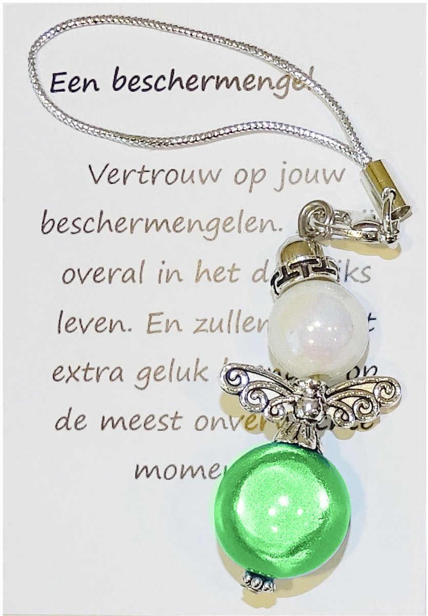 Kleine Beschermengel Parel/Groen