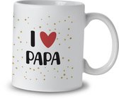Mug – I Love Papa – Céramique – 325 ml – Cadeau