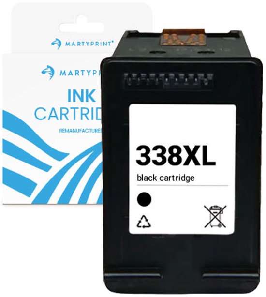 MartyPrint geschikt voor HP 338XL (C8765EE) inktcartridge zwart