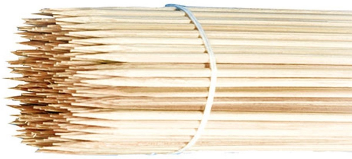 Houten Spiesen Set 40 cm Lang en 5 mm Dik - Voor Koken en BBQ
