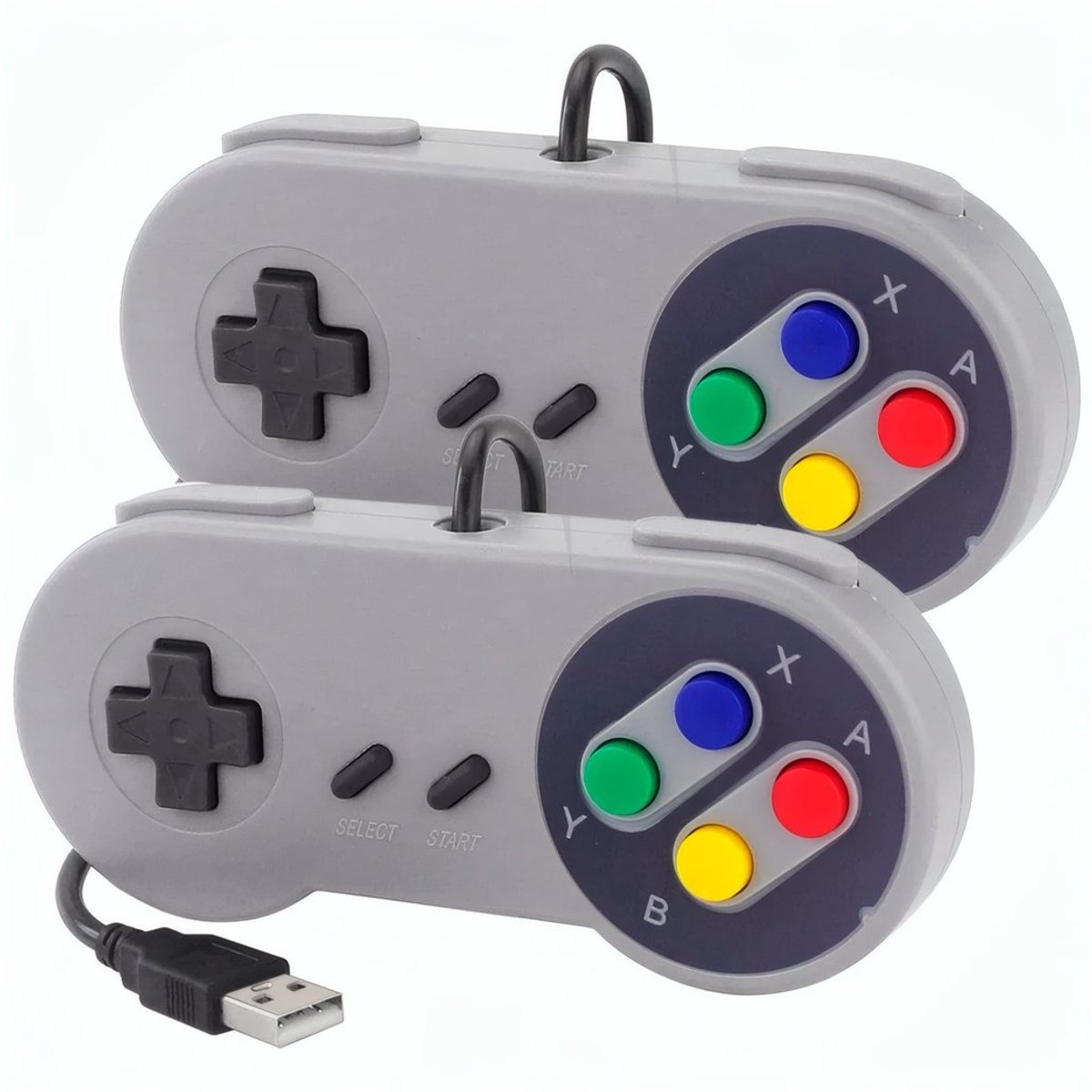 Joy-iT SBC-GAMEPAD-SNES game controller Grijs USB 2.0 Analoog PC