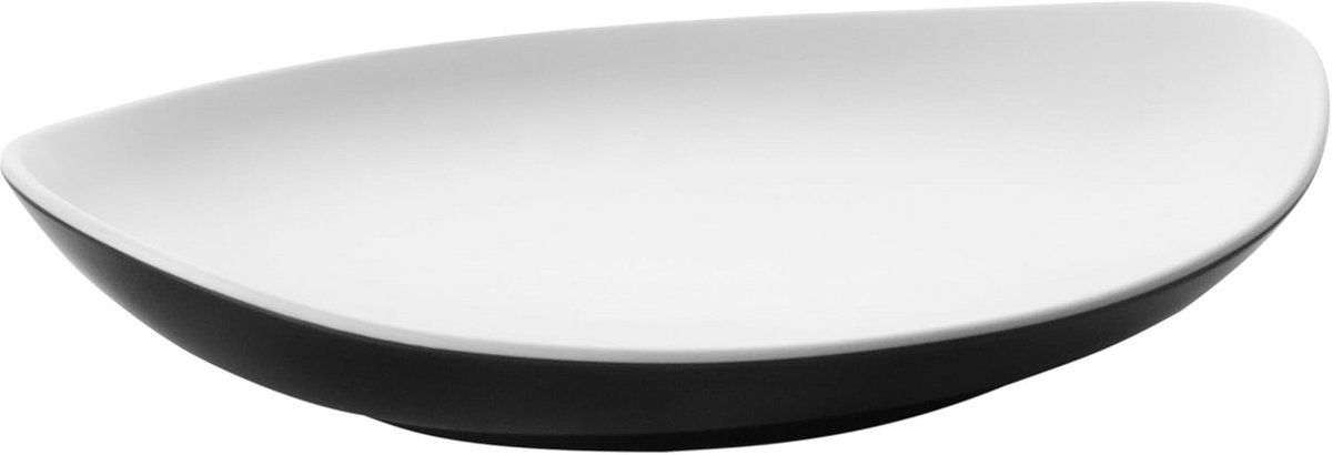 Ovaal Melamine Serveerschaal Rechthoekig Aardewerkstijl 25x19 cm