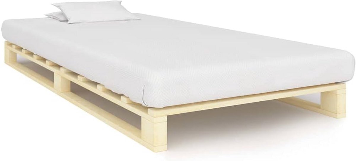 Eenpersoonsbed Pallet Frame 100x200 cm Massief Hout
