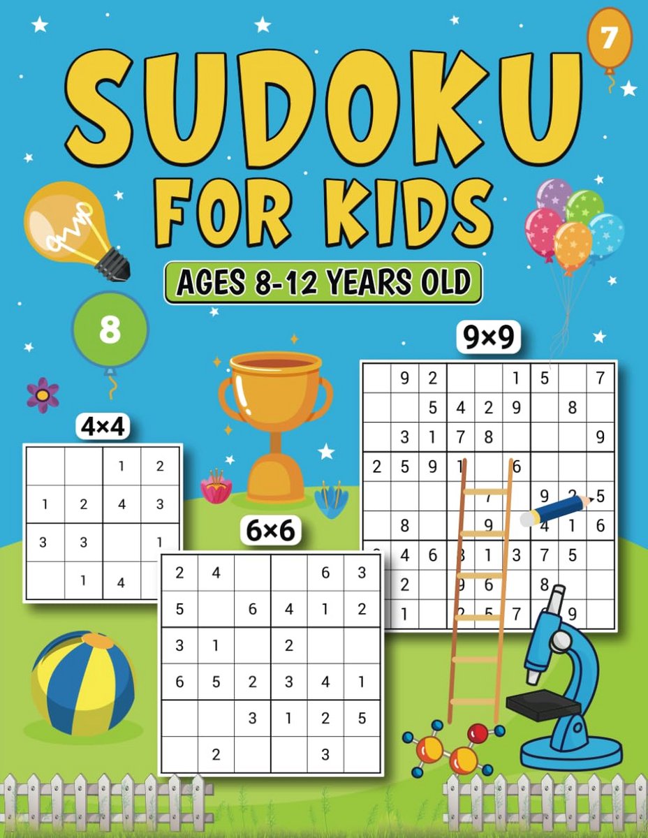 Sudoku Puzzelboek Voor Kinderen 8-12 Jaar: 220 Makkelijke Puzzels Met Oplossingen