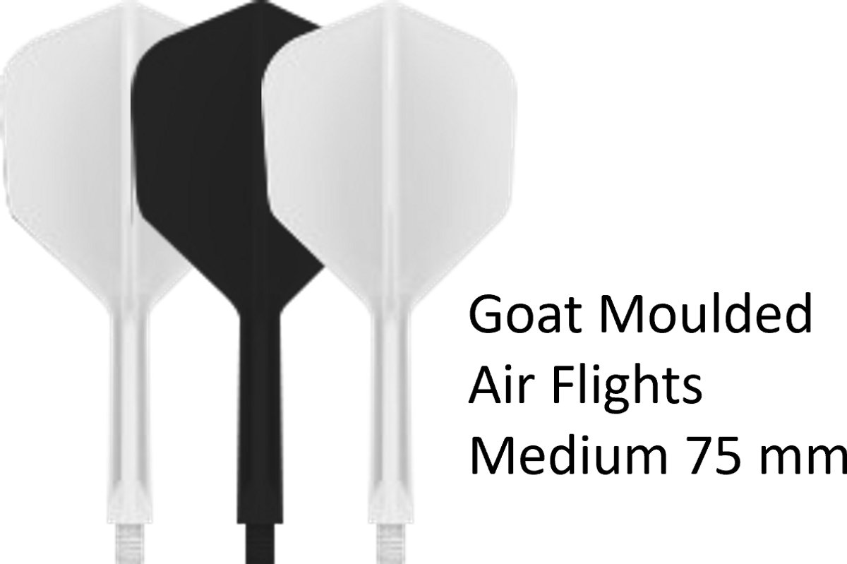 Goat Dartflight AIR Wit Zwart Wit NO6 Medium