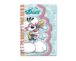 Diddl - notitieboek - met omslag en beschermhoes - klein formaat A6 - Diddl in turquoise