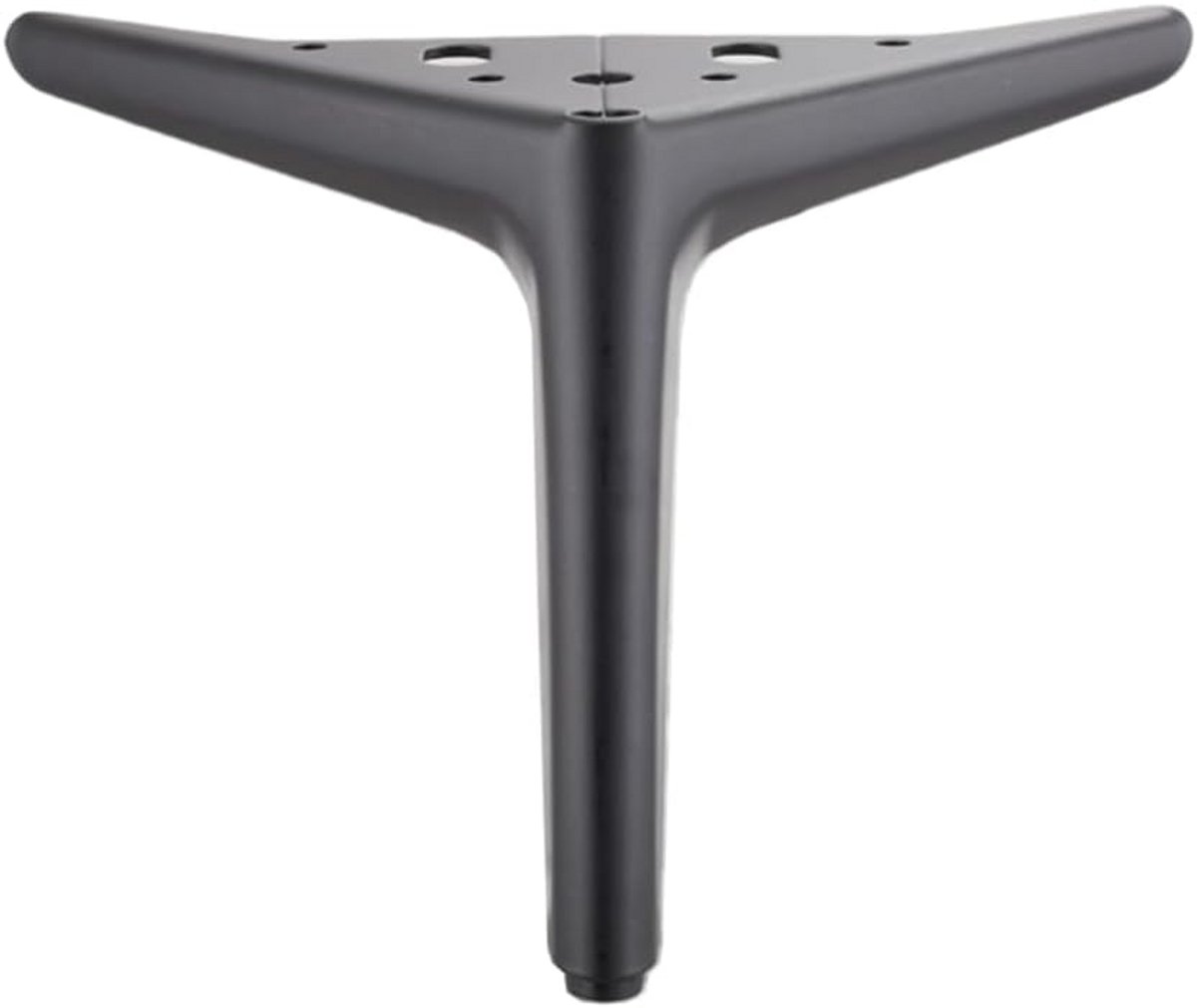 Set van 2 Zwarte Metalen Meubelpoten Driehoekig voor Kast, Sofa of Dressoir - Diverse Hoogtes