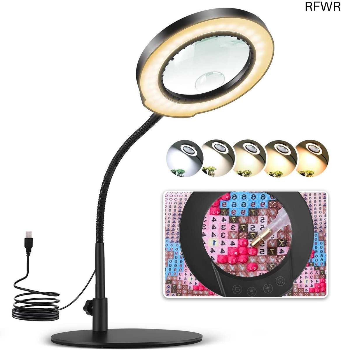 Loeplamp Met Standaard - Lamp Met Led Verlichting - Compact