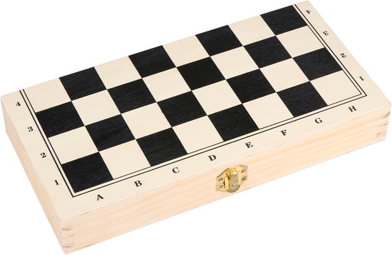 Petit Ensemble D'Échecs En Bois - Échiquier Pliable Avec Compartiments De Rangement