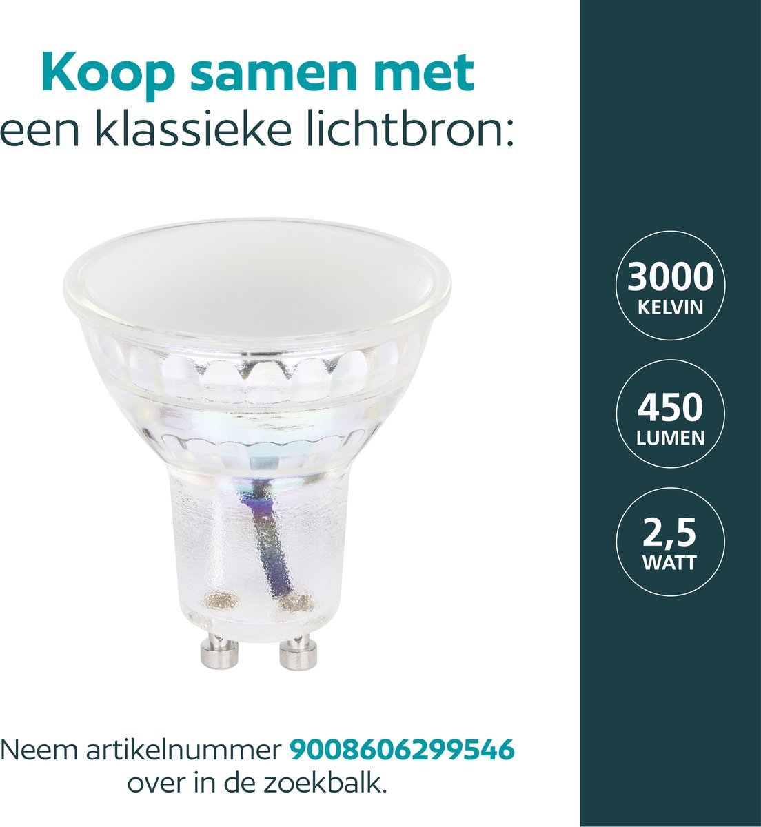 Eglo Castelnuovo Padverlichting Buiten - GU10 - 50 cm - Zwart/Helder