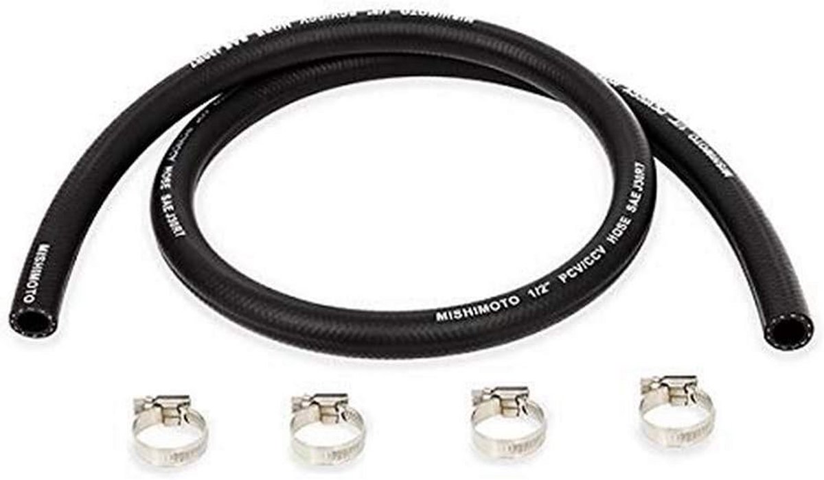 Universele Opvangbak Slang voor Carterventilatie (PCV) - 13mm x 1.2m - Zwart