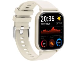 Denver Smartwatch - Android iOS - Notificaties - Sporthorloge - Hartslagmeter - Saturatiemeter - Slaapmonitor - SWC176BE - Beige