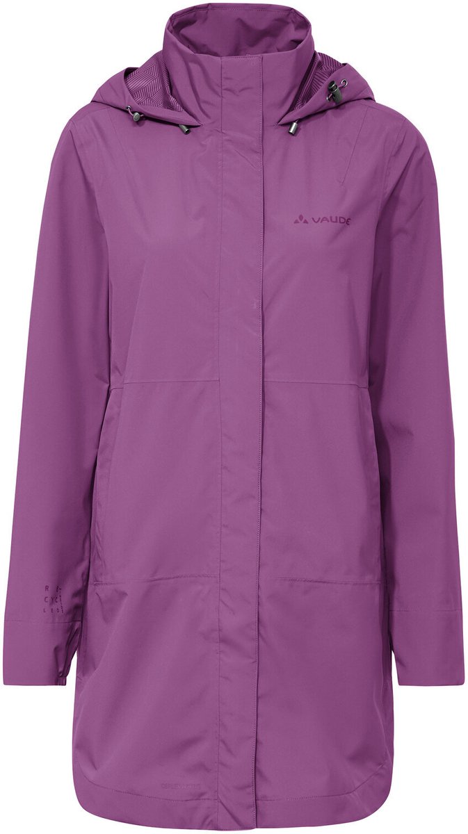 VAUDE Mineo 2 5L jas hardshell jas dames outdoor sportjasjes waterdicht winddicht hardshell capuchon regular fit Roze