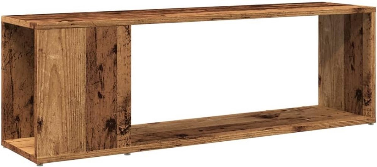 Tv-meubel met Opbergruimte - Kast voor Televisie en Hifi - Oud Houtkleur