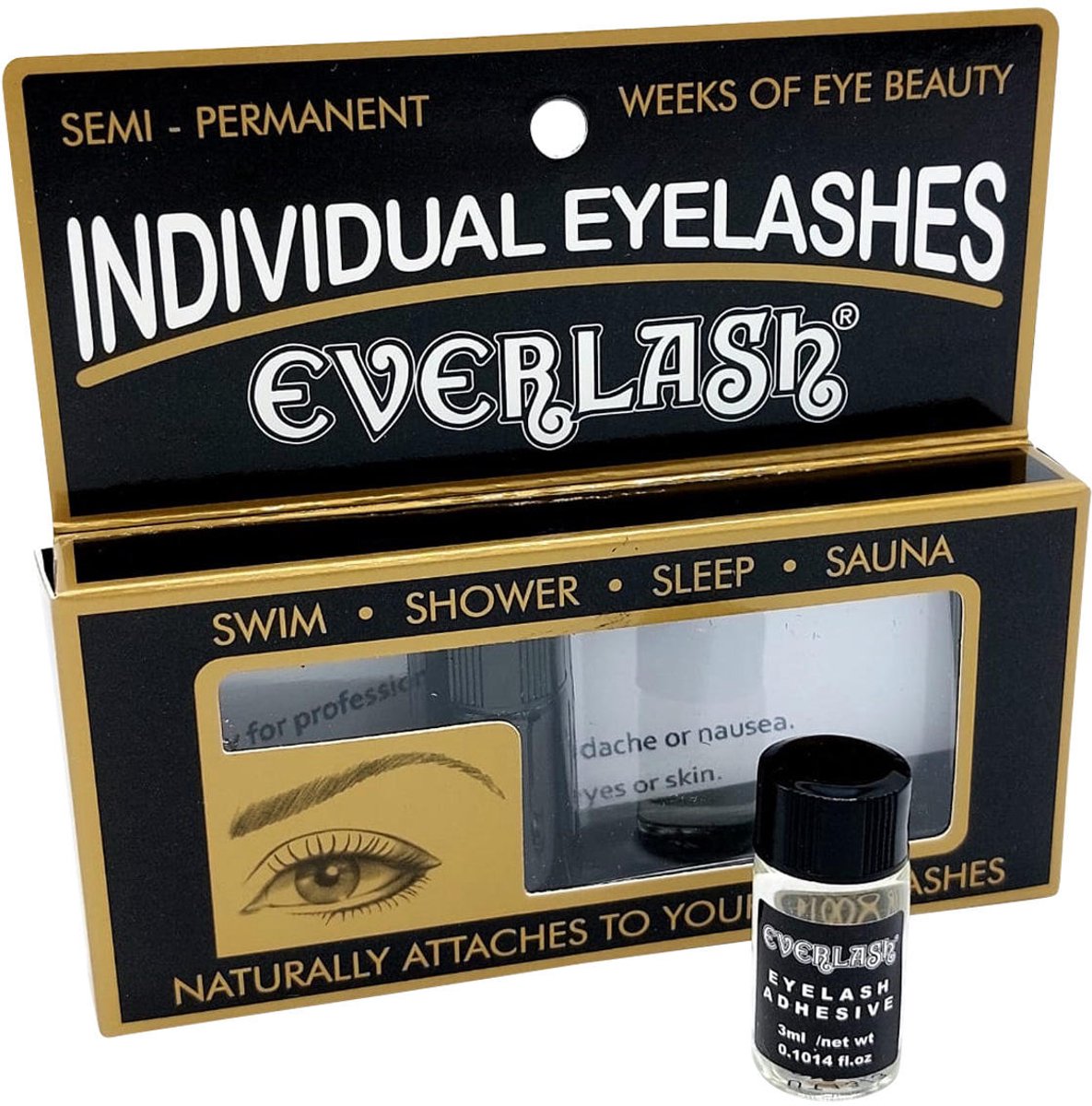 Everlash - Individual Eyelash - Wimperlijm - Nep Wimpers - Lashes Glue - Transparant - 7 gram