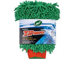 Turtle Wax Zip Wax Washandschoen - Veilig en effectief schoonmaken - Microvezelstrengen voor een schuimende grondige reiniging - Binnenvoering houdt de wasoplossing vast - Meshzijde voor hardnekkige plekken