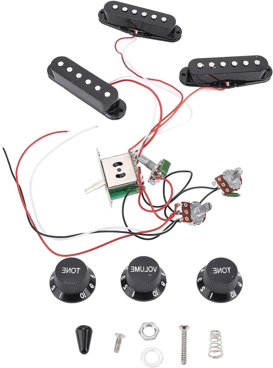Elektrische Gitaar Pick-up Set met Verstelbare Pickups en Accessoires Kit.