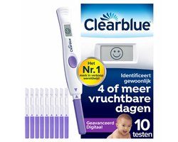 2x Clearblue Ovulatietest Digitaal Geavanceerd 10 stuks