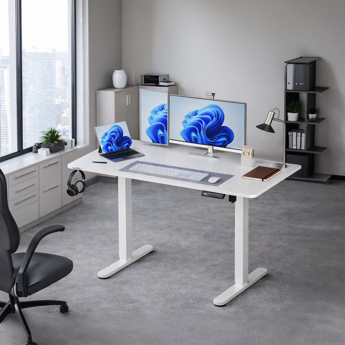 Zit Zit sta bureau 120x60cm, elektrisch hoogte verstelbaar thumbnail 4