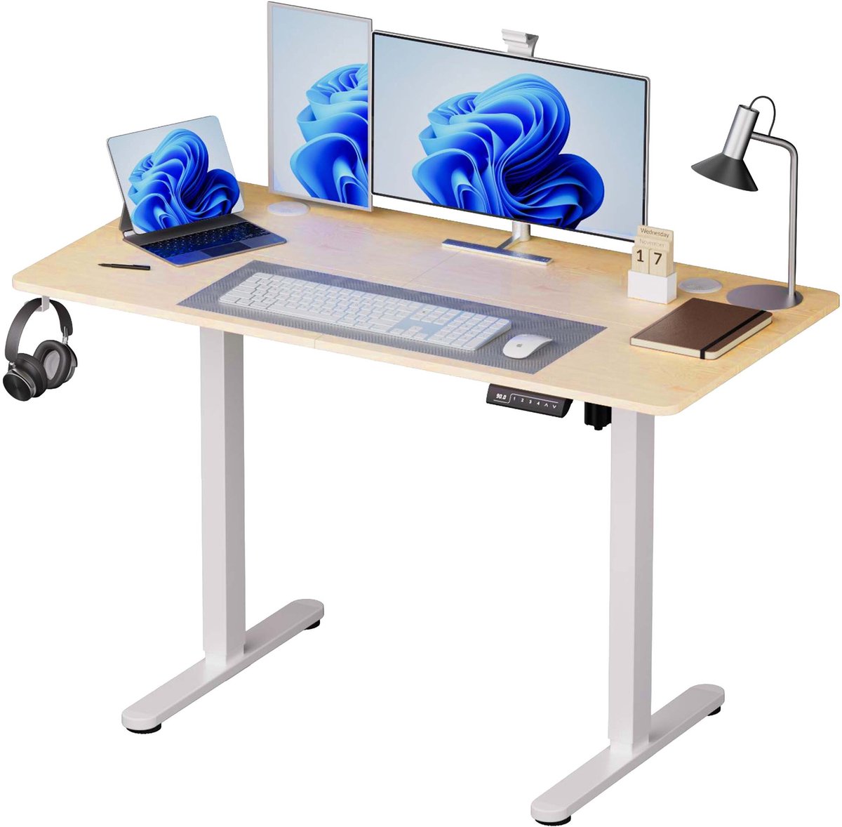 Zit Zit sta bureau 140x60 - hoogte verstelbaar en ergonomisch