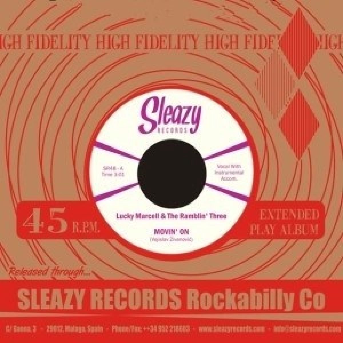 Lucky Marcell & The Ramblin' Three - Movin' On (7" Single)