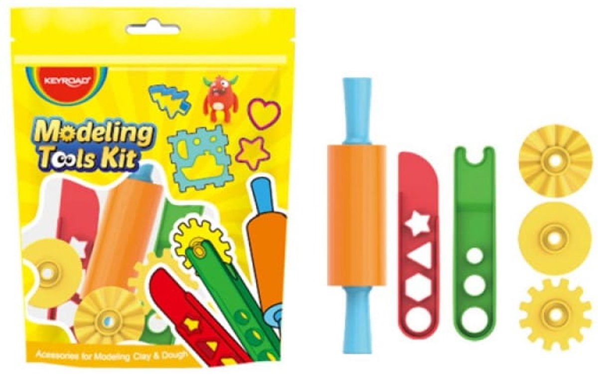Keyroad - Gereedschapsset voor Kleis - Plastic - Voor Kinderen - Creativiteit
