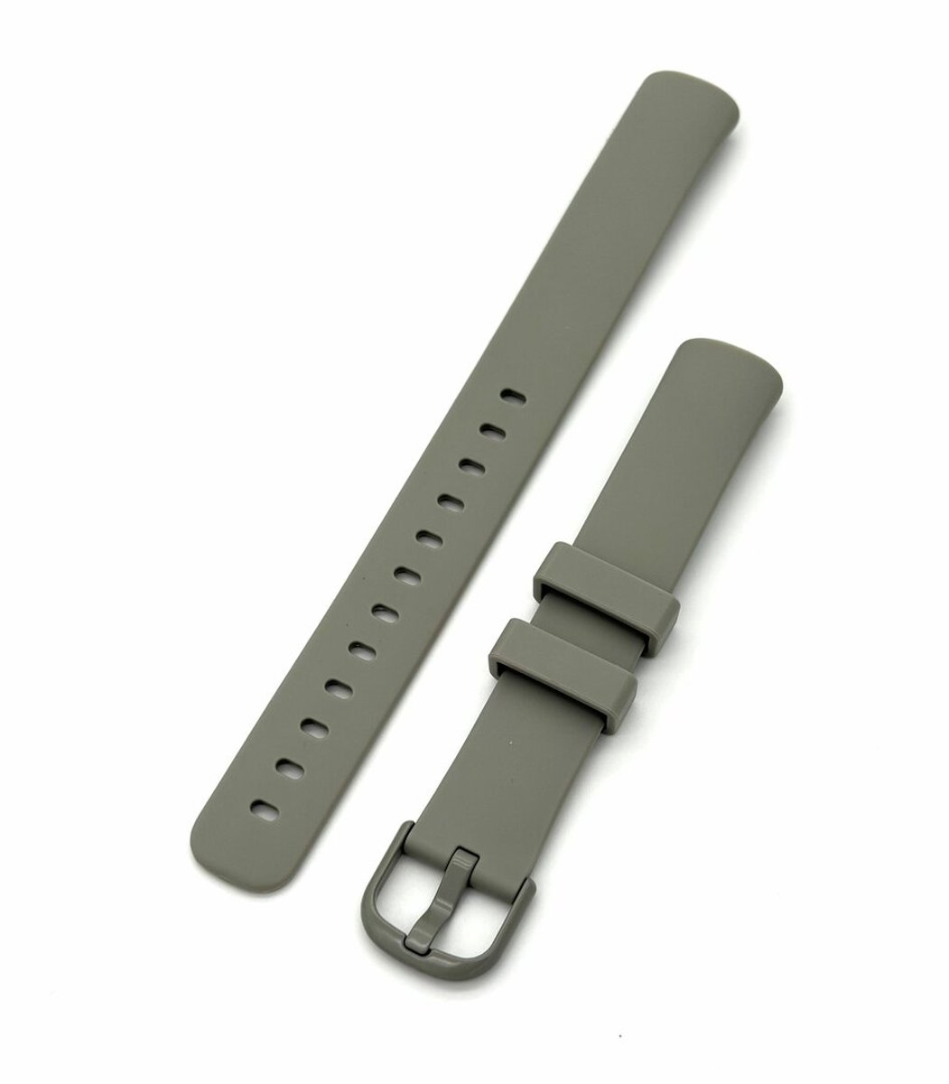 Geschikt voor Fitbit Inspire 3 – Siliconen Bandje Maat L – Sport Bandje – Horlogebandje – Grijs