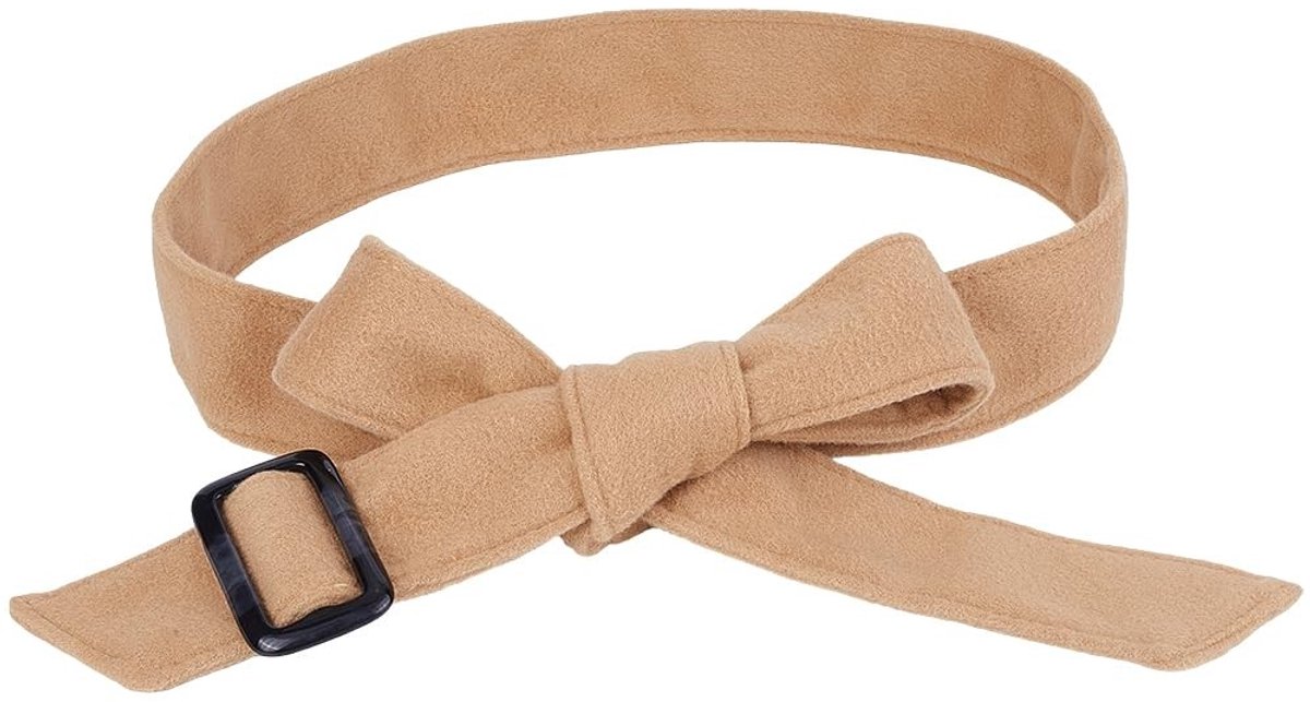 GORGECRAFT Breed faux wollen riem met gesp vervangingsriem voor trenchcoat, dames, overjas, tailleband, wide waist band, Burlywood