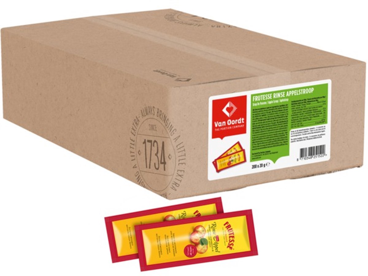 Frutesse - Broodbeleg - Rinse Appelstroop - 200 stuks à 20 gram