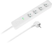 Rebel - Netsnoer Verlengkabel - 3m - 4 Stopcontacten - Met Schakelaar