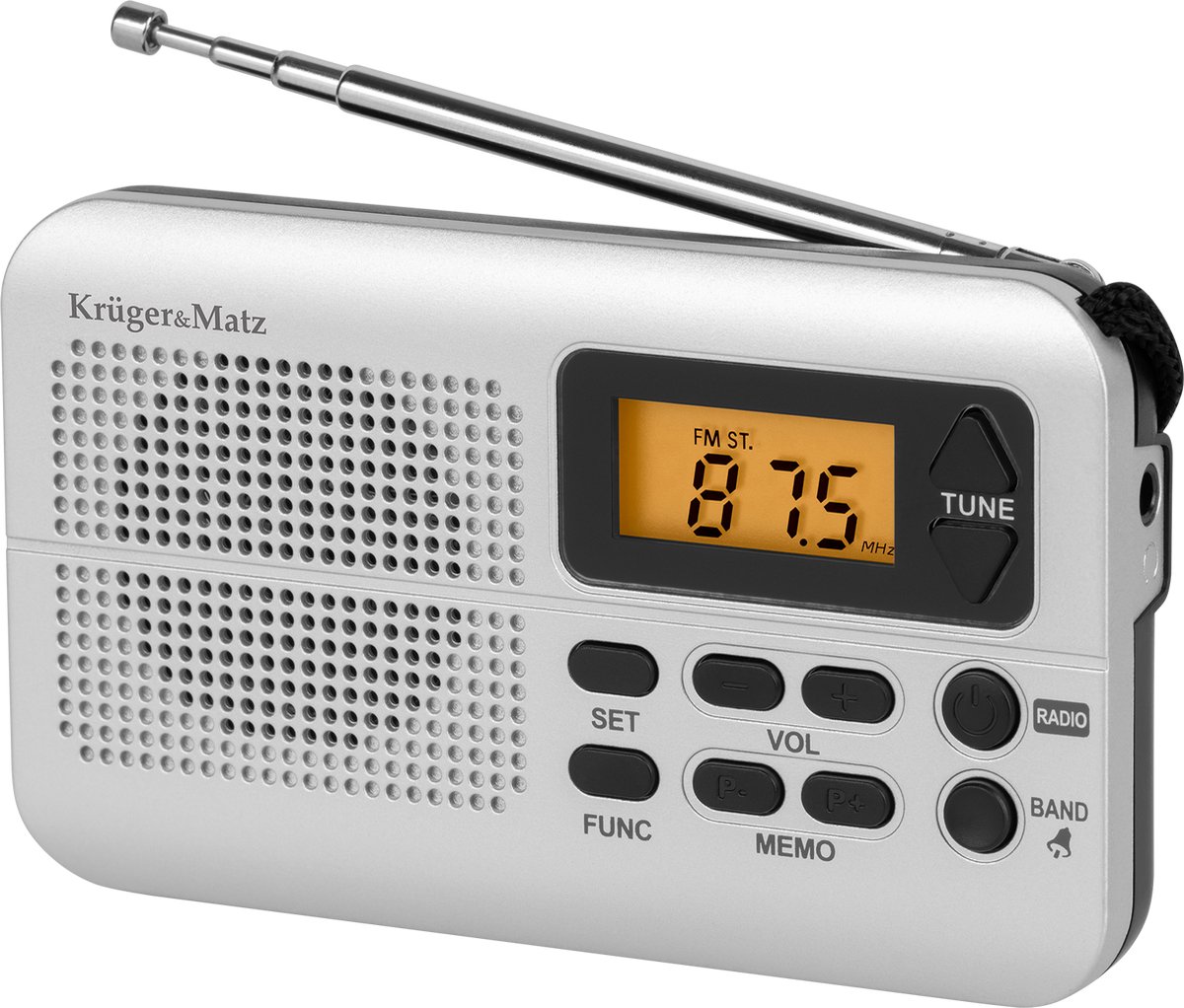 Krüger&Matz KM 819 Serie - Draagbare Radio - FM/AM - Telescoopantenne - 3,5mm Koptelefoonuitgang
