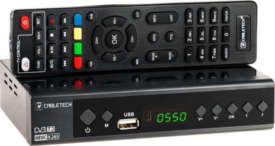 Cabletech URZ0336C Serie - Tuner - DVB-T2/DVB-C - H.265 HEVC - Multimediamogelijkheden