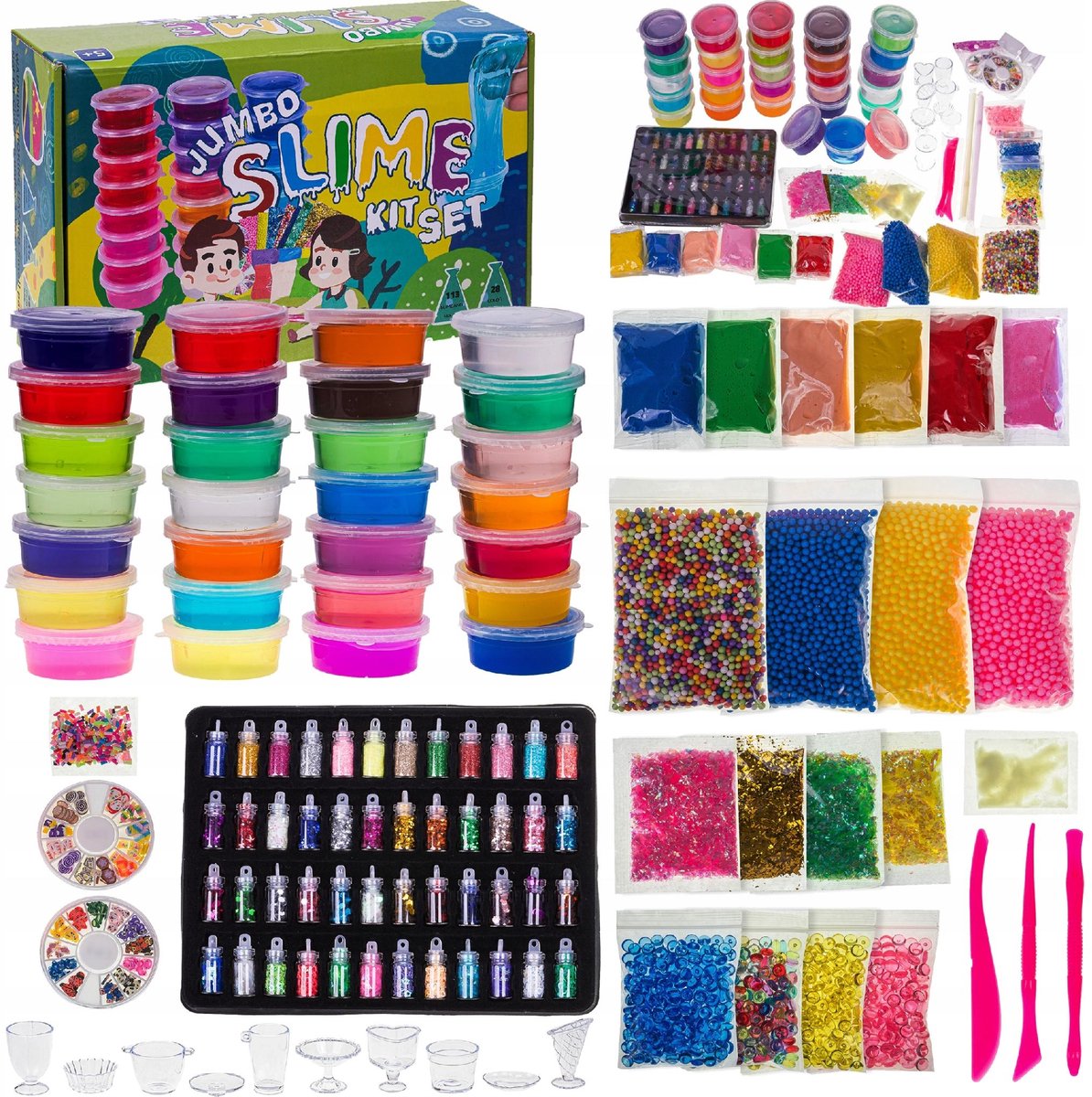 WatchMe Serie - Slime Groot Set - Creatief Speelgoed - Inclusief Accessoires - Kleurrijke Mix