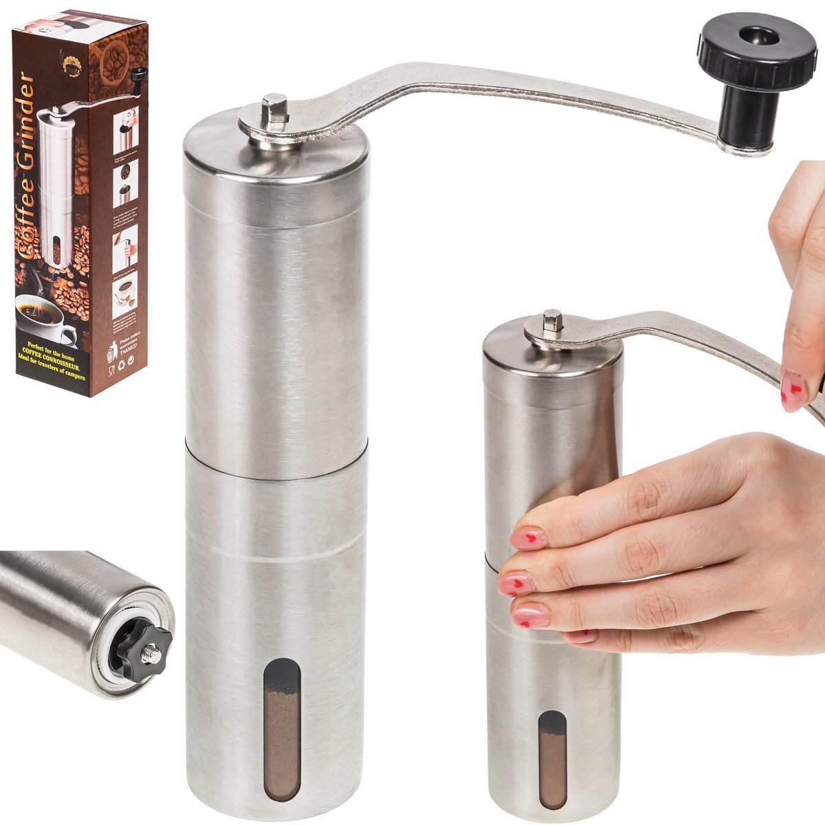 BK - Handmatige Koffiemolen - Staal - Elegant Design - Sierstuk
